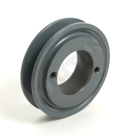 Single Groove Cast Iron Sheave Bore Dia., QD Bushed Bore Type, 3.45-in. OD, Bushing Sold Separately